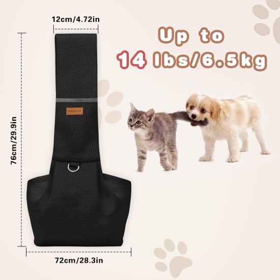 Classycoo Dog Carrier for Small Dogs, Breathable Mesh Bag for Pets, Travel Cat Carry Bag, Dog Carrier with Bag, Integrated Safety Lead, for 8 kg Pet (Beige) Classycoo Dog Carrier for Small Dogs, Breathable Mesh Bag for Pets, Travel Cat Carry Bag, Dog Carrier with Bag, Integrated Safety Lead, for 8 kg Pet (Beige)