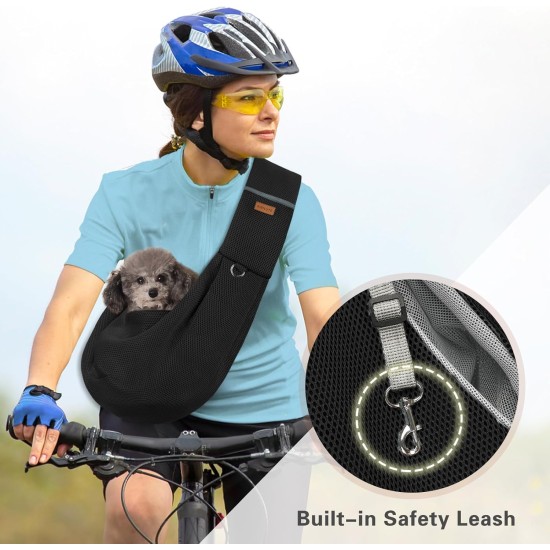 Classycoo Dog Carrier for Small Dogs, Breathable Mesh Bag for Pets, Travel Cat Carry Bag, Dog Carrier with Bag, Integrated Safety Lead, for 8 kg Pet (Beige) Classycoo Dog Carrier for Small Dogs, Breathable Mesh Bag for Pets, Travel Cat Carry Bag, Dog Carrier with Bag, Integrated Safety Lead, for 8 kg Pet (Beige)