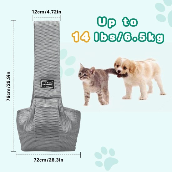 Classycoo Dog Carrier for Small Dogs, Breathable Mesh Bag for Pets, Travel Cat Carry Bag, Dog Carrier with Bag, Integrated Safety Lead, for 8 kg Pet (Beige) Classycoo Dog Carrier for Small Dogs, Breathable Mesh Bag for Pets, Travel Cat Carry Bag, Dog Carrier with Bag, Integrated Safety Lead, for 8 kg Pet (Beige)