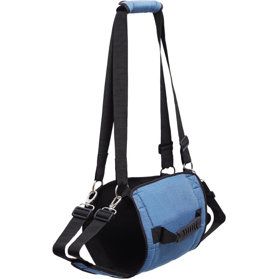 Coodeo Dog Carrier Strap, Emergency Backpack Support for Rehabilitation Dog Lift Harness, Dog Carrier for Elderly Dogs, Joint Injuries, Arthritis, Up Stairs (L, Blue) Coodeo Dog Carrier Strap, Emergency Backpack Support for Rehabilitation Dog Lift Harness, Dog Carrier for Elderly Dogs, Joint Injuries, Arthritis, Up Stairs (L, Blue)