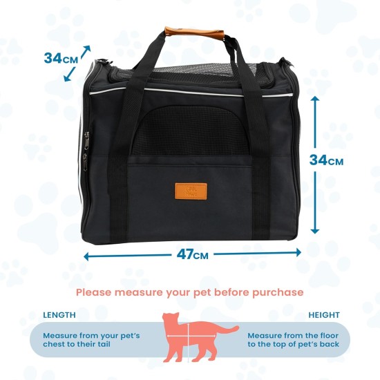 Cool Paws Premium Pet Carrier Travel Bag - Lightweight Cat Carrier - Dog Carrier with Handles | Breathable Puppy Carrier with Removable Mat | Dog Carrier - Cool Paws Premium Pet Carrier Travel Bag - Lightweight Cat Carrier - Dog Carrier with Handles | Breathable Puppy Carrier with Removable Mat | Dog Carrier -