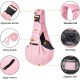 Cuby, Dog Cat Carrier Hands-Free Reversible Pet Carrier Soft Bag and Carrier Bag Design Suitable for Puppies Small Dogs and Cats Ideal for Outdoor Use (Pink)