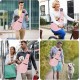 Cuby, Dog Cat Carrier Hands-Free Reversible Pet Carrier Soft Bag and Carrier Bag Design Suitable for Puppies Small Dogs and Cats Ideal for Outdoor Use (Pink)