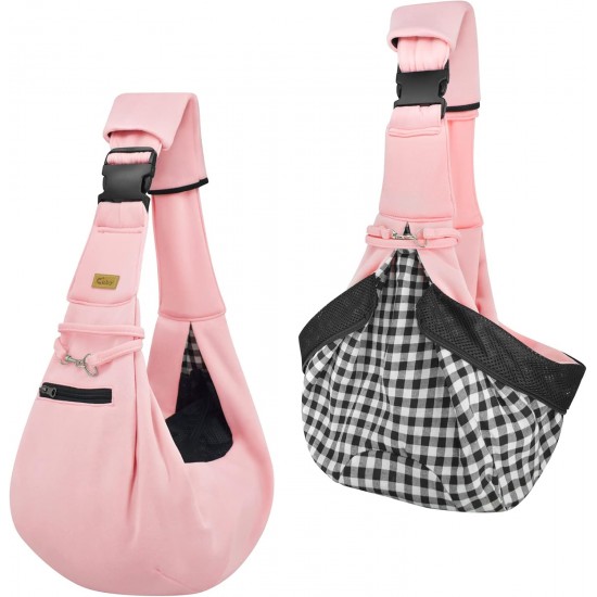 Cuby, Dog Cat Carrier Hands-Free Reversible Pet Carrier Soft Bag and Carrier Bag Design Suitable for Puppies Small Dogs and Cats Ideal for Outdoor Use (Pink) Cuby, Dog Cat Carrier Hands-Free Reversible Pet Carrier Soft Bag and Carrier Bag Design Suitable for Puppies Small Dogs and Cats Ideal for Outdoor Use (Pink)