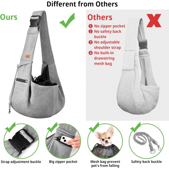Cuby, Dog Cat Carrier, Small Dog Carrier Bag with Adjustable Strap and Zipper Pocket, Hands-Free Soft Carrier for Small Dogs, Cats, Puppies and Pets, Ideal for Cuby, Dog Cat Carrier, Small Dog Carrier Bag with Adjustable Strap and Zipper Pocket, Hands-Free Soft Carrier for Small Dogs, Cats, Puppies and Pets, Ideal for