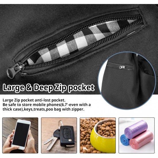 Cuby, Dog Cat Carrier, Small Dog Carrier Bag with Adjustable Strap and Zipper Pocket, Hands-Free Soft Carrier for Small Dogs, Cats, Puppies and Pets, Ideal for Cuby, Dog Cat Carrier, Small Dog Carrier Bag with Adjustable Strap and Zipper Pocket, Hands-Free Soft Carrier for Small Dogs, Cats, Puppies and Pets, Ideal for