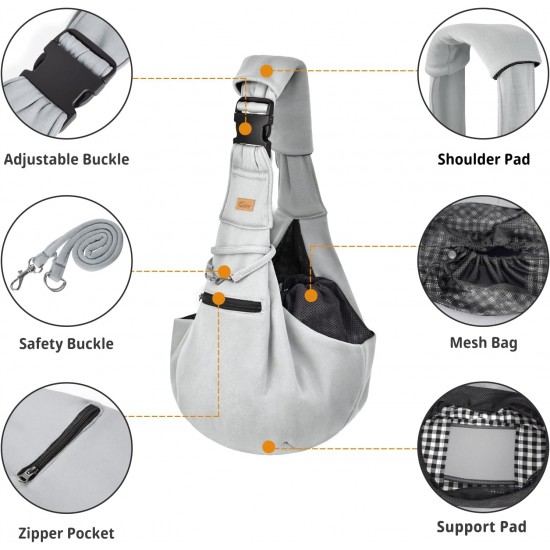 Cuby, Dog Cat Carrier, Small Dog Carrier Bag with Adjustable Strap and Zipper Pocket, Hands-Free Soft Carrier for Small Dogs, Cats, Puppies and Pets, Ideal for Cuby, Dog Cat Carrier, Small Dog Carrier Bag with Adjustable Strap and Zipper Pocket, Hands-Free Soft Carrier for Small Dogs, Cats, Puppies and Pets, Ideal for