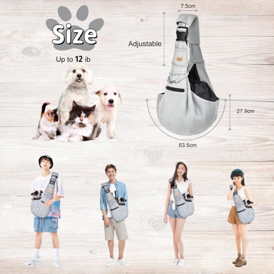 Cuby, Dog Cat Carrier, Small Dog Carrier Bag with Adjustable Strap and Zipper Pocket, Hands-Free Soft Carrier for Small Dogs, Cats, Puppies and Pets, Ideal for Cuby, Dog Cat Carrier, Small Dog Carrier Bag with Adjustable Strap and Zipper Pocket, Hands-Free Soft Carrier for Small Dogs, Cats, Puppies and Pets, Ideal for