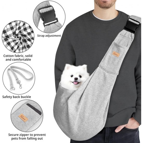 Cuby, Dog Cat Carrier, Small Dog Carrier Bag with Adjustable Strap and Zipper Pocket, Hands-Free Soft Carrier for Small Dogs, Cats, Puppies and Pets, Ideal for Cuby, Dog Cat Carrier, Small Dog Carrier Bag with Adjustable Strap and Zipper Pocket, Hands-Free Soft Carrier for Small Dogs, Cats, Puppies and Pets, Ideal for
