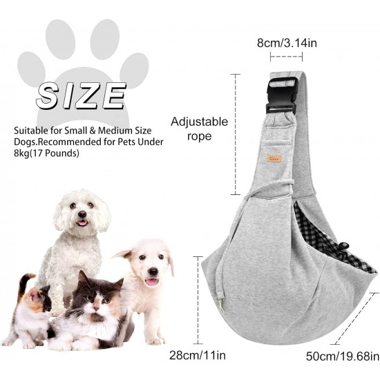 Cuby, Dog Cat Carrier, Small Dog Carrier Bag with Adjustable Strap and Zipper Pocket, Hands-Free Soft Carrier for Small Dogs, Cats, Puppies and Pets, Ideal for Cuby, Dog Cat Carrier, Small Dog Carrier Bag with Adjustable Strap and Zipper Pocket, Hands-Free Soft Carrier for Small Dogs, Cats, Puppies and Pets, Ideal for