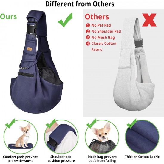 Cuby, Dog Cat Carrier, Small Dog Carrier Bag with Adjustable Strap and Zipper Pocket, Hands-Free Soft Carrier for Small Dogs, Cats, Puppies and Pets, Ideal for Cuby, Dog Cat Carrier, Small Dog Carrier Bag with Adjustable Strap and Zipper Pocket, Hands-Free Soft Carrier for Small Dogs, Cats, Puppies and Pets, Ideal for