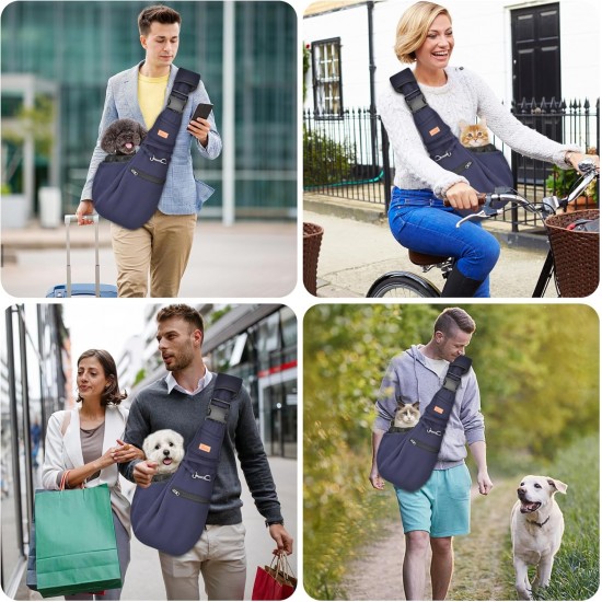 Cuby, Dog Cat Carrier, Small Dog Carrier Bag with Adjustable Strap and Zipper Pocket, Hands-Free Soft Carrier for Small Dogs, Cats, Puppies and Pets, Ideal for Cuby, Dog Cat Carrier, Small Dog Carrier Bag with Adjustable Strap and Zipper Pocket, Hands-Free Soft Carrier for Small Dogs, Cats, Puppies and Pets, Ideal for