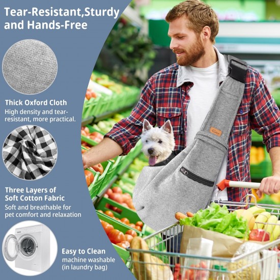 Cuby, Dog Cat Carrier, Small Dog Carrier Bag with Adjustable Strap and Zipper Pocket, Hands-Free Soft Carrier for Small Dogs, Cats, Puppies and Pets, Ideal for Cuby, Dog Cat Carrier, Small Dog Carrier Bag with Adjustable Strap and Zipper Pocket, Hands-Free Soft Carrier for Small Dogs, Cats, Puppies and Pets, Ideal for
