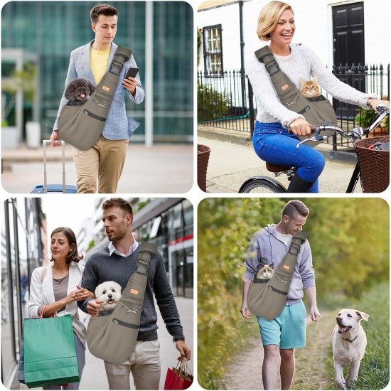 Cuby, Dog Cat Carrier, Small Dog Carrier Bag with Adjustable Strap and Zipper Pocket, Hands-Free Soft Carrier for Small Dogs, Cats, Puppies and Pets, Ideal for Cuby, Dog Cat Carrier, Small Dog Carrier Bag with Adjustable Strap and Zipper Pocket, Hands-Free Soft Carrier for Small Dogs, Cats, Puppies and Pets, Ideal for