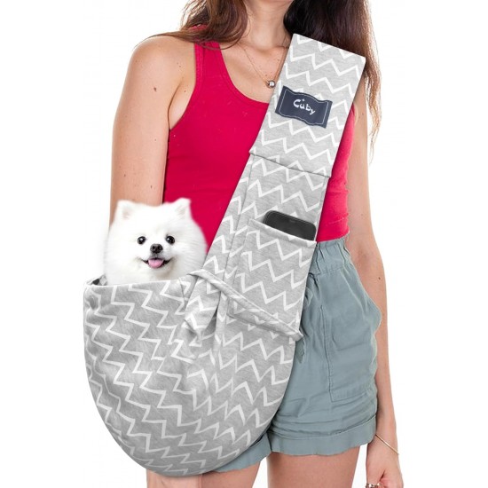 Cuby, Dog Cat Carrier, Small Dog Carrier Bag with Adjustable Strap and Zipper Pocket, Hands-Free Soft Carrier for Small Dogs, Cats, Puppies and Pets, Ideal for Cuby, Dog Cat Carrier, Small Dog Carrier Bag with Adjustable Strap and Zipper Pocket, Hands-Free Soft Carrier for Small Dogs, Cats, Puppies and Pets, Ideal for