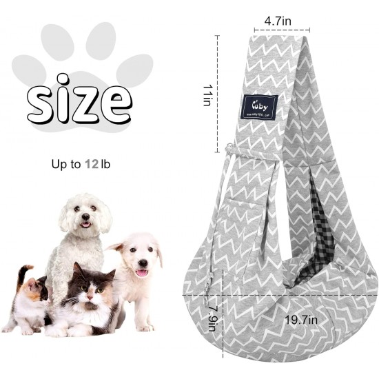 Cuby, Dog Cat Carrier, Small Dog Carrier Bag with Adjustable Strap and Zipper Pocket, Hands-Free Soft Carrier for Small Dogs, Cats, Puppies and Pets, Ideal for Cuby, Dog Cat Carrier, Small Dog Carrier Bag with Adjustable Strap and Zipper Pocket, Hands-Free Soft Carrier for Small Dogs, Cats, Puppies and Pets, Ideal for