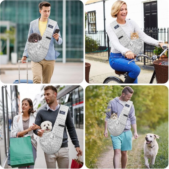 Cuby, Dog Cat Carrier, Small Dog Carrier Bag with Adjustable Strap and Zipper Pocket, Hands-Free Soft Carrier for Small Dogs, Cats, Puppies and Pets, Ideal for Cuby, Dog Cat Carrier, Small Dog Carrier Bag with Adjustable Strap and Zipper Pocket, Hands-Free Soft Carrier for Small Dogs, Cats, Puppies and Pets, Ideal for