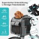DAISTERN Dog Basket Bicycle Front up to 10 kg, Foldable Breathable Dog Bicycle Basket, 4-in-1 Backpack, Shoulder Bag, Car Seat with Robust L-shaped Holder, Diameter 55 mm, Comfortable Cushion DAISTERN Dog Basket Bicycle Front up to 10 kg, Foldable Breathable Dog Bicycle Basket, 4-in-1 Backpack, Shoulder Bag, Car Seat with Robust L-shaped Holder, Diameter 55 mm, Comfortable Cushion
