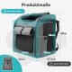 DAISTERN Dog Basket Bicycle Front up to 10 kg, Foldable Breathable Dog Bicycle Basket, 4-in-1 Backpack, Shoulder Bag, Car Seat with Robust L-shaped Holder, Diameter 55 mm, Comfortable Cushion DAISTERN Dog Basket Bicycle Front up to 10 kg, Foldable Breathable Dog Bicycle Basket, 4-in-1 Backpack, Shoulder Bag, Car Seat with Robust L-shaped Holder, Diameter 55 mm, Comfortable Cushion
