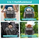 DAISTERN Dog Basket Bicycle Front up to 10 kg, Foldable Breathable Dog Bicycle Basket, 4-in-1 Backpack, Shoulder Bag, Car Seat with Robust L-shaped Holder, Diameter 55 mm, Comfortable Cushion DAISTERN Dog Basket Bicycle Front up to 10 kg, Foldable Breathable Dog Bicycle Basket, 4-in-1 Backpack, Shoulder Bag, Car Seat with Robust L-shaped Holder, Diameter 55 mm, Comfortable Cushion