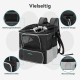 DAISTERN Dog Bicycle Basket up to 4 kg with Handlebar Adapter Diameter 53 mm, Dog Basket Bicycle Front Backpack Shoulder Bag Car Seat with Multiple Mesh Windows, Waterproof Seat Cushion, Suitable for DAISTERN Dog Bicycle Basket up to 4 kg with Handlebar Adapter Diameter 53 mm, Dog Basket Bicycle Front Backpack Shoulder Bag Car Seat with Multiple Mesh Windows, Waterproof Seat Cushion, Suitable for