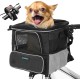 DAISTERN Dog Bicycle Basket up to 4 kg with Handlebar Adapter Diameter 80 mm, Dog Basket Bicycle Front Backpack Shoulder Bag Car Seat with Multiple Mesh Windows, Waterproof Seat Cushion, Suitable for DAISTERN Dog Bicycle Basket up to 4 kg with Handlebar Adapter Diameter 80 mm, Dog Basket Bicycle Front Backpack Shoulder Bag Car Seat with Multiple Mesh Windows, Waterproof Seat Cushion, Suitable for