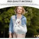 DEANKEJI Hundetragetuch, Hunde Umhängetasche bis 7,5 kg, Grau Snuggle Sling Hund, Tiertransporttrage für Spaziergang Aktivitäten im Freien und Ausflüge DEANKEJI Hundetragetuch, Hunde Umhängetasche bis 7,5 kg, Grau Snuggle Sling Hund, Tiertransporttrage für Spaziergang Aktivitäten im Freien und Ausflüge