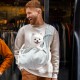 DEANKEJI Hundetragetuch, Hunde Umhängetasche bis 7,5 kg, Grau Snuggle Sling Hund, Tiertransporttrage für Spaziergang Aktivitäten im Freien und Ausflüge DEANKEJI Hundetragetuch, Hunde Umhängetasche bis 7,5 kg, Grau Snuggle Sling Hund, Tiertransporttrage für Spaziergang Aktivitäten im Freien und Ausflüge
