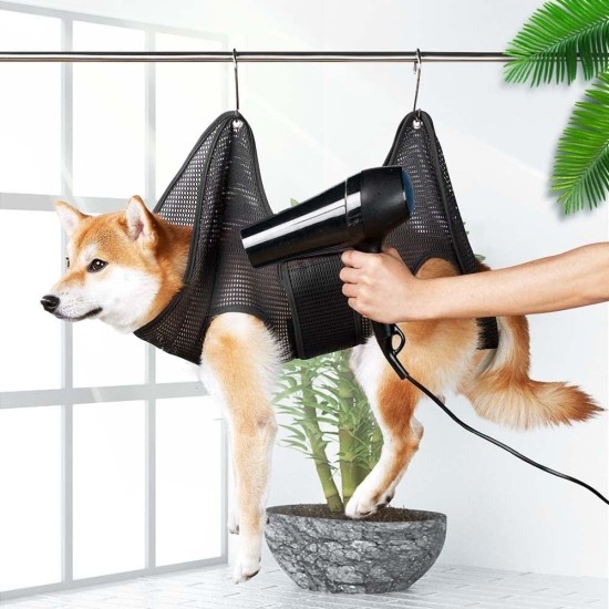 DONGKER Dog Grooming Hammock, Pet Dog Grooming Hammock Harness for Cats & Dogs, Breathable Hanging Harness for Nail Trimming, Grooming DONGKER Dog Grooming Hammock, Pet Dog Grooming Hammock Harness for Cats & Dogs, Breathable Hanging Harness for Nail Trimming, Grooming