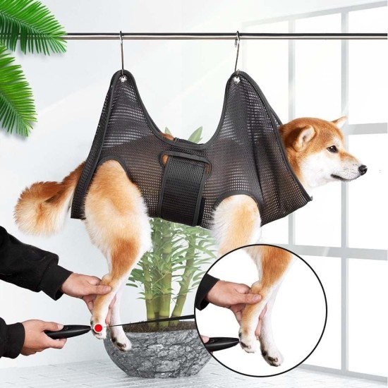 DONGKER Dog Grooming Hammock, Pet Dog Grooming Hammock Harness for Cats & Dogs, Breathable Hanging Harness for Nail Trimming, Grooming DONGKER Dog Grooming Hammock, Pet Dog Grooming Hammock Harness for Cats & Dogs, Breathable Hanging Harness for Nail Trimming, Grooming