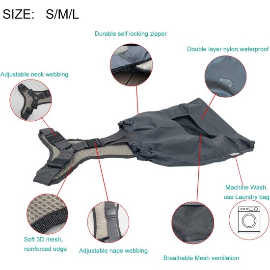 Dog Bag Indoor Durable Paralyzed Disabled Back Hind Legs Protect Chest and Limbs (XXS) Dog Bag Indoor Durable Paralyzed Disabled Back Hind Legs Protect Chest and Limbs (XXS)