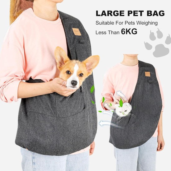 Dog Bag for Small Dogs up to 6 kg, Hands-Free, Breathable, Dog Carry Bag with Bag, Safety Belt, Dog Shoulder Bag for Pets, Dogs, Cats, for Walking Outdoor Activities Dog Bag for Small Dogs up to 6 kg, Hands-Free, Breathable, Dog Carry Bag with Bag, Safety Belt, Dog Shoulder Bag for Pets, Dogs, Cats, for Walking Outdoor Activities