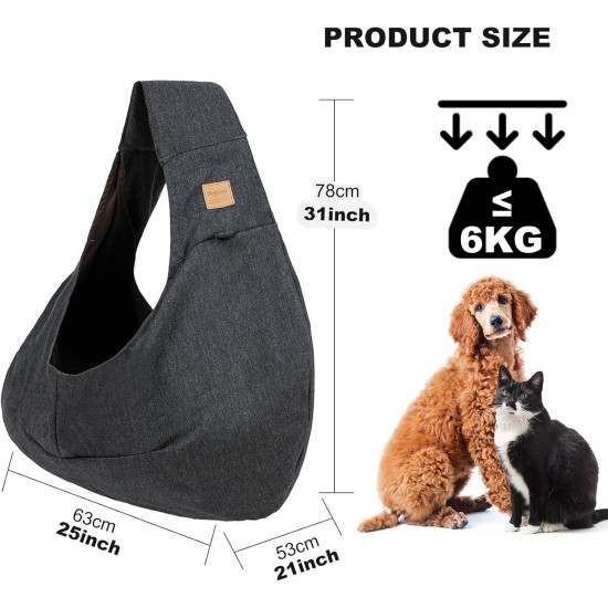 Dog Bag for Small Dogs up to 6 kg, Hands-Free, Breathable, Dog Carry Bag with Bag, Safety Belt, Dog Shoulder Bag for Pets, Dogs, Cats, for Walking Outdoor Activities Dog Bag for Small Dogs up to 6 kg, Hands-Free, Breathable, Dog Carry Bag with Bag, Safety Belt, Dog Shoulder Bag for Pets, Dogs, Cats, for Walking Outdoor Activities