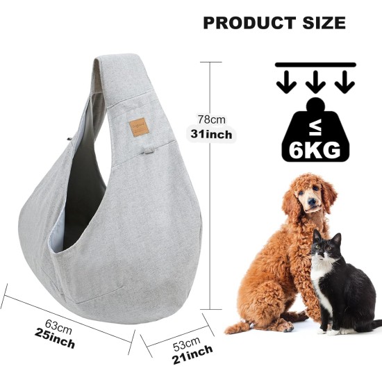 Dog Bag for Small Dogs up to 6 kg, Hands-Free, Breathable, Dog Carry Bag with Bag, Safety Belt, Dog Shoulder Bag for Pets, Dogs, Cats, for Walking Outdoor Activities Dog Bag for Small Dogs up to 6 kg, Hands-Free, Breathable, Dog Carry Bag with Bag, Safety Belt, Dog Shoulder Bag for Pets, Dogs, Cats, for Walking Outdoor Activities