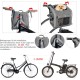 Dog Bicycle Basket, Expandable Soft Bicycle Transport Backpack with 4 Open Doors, 4 Mesh Windows for Small Dog Cat Puppy - Grey Dog Bicycle Basket, Expandable Soft Bicycle Transport Backpack with 4 Open Doors, 4 Mesh Windows for Small Dog Cat Puppy - Grey