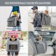 Dog Bicycle Basket, Expandable Soft Bicycle Transport Backpack with 4 Open Doors, 4 Mesh Windows for Small Dog Cat Puppy - Grey Dog Bicycle Basket, Expandable Soft Bicycle Transport Backpack with 4 Open Doors, 4 Mesh Windows for Small Dog Cat Puppy - Grey