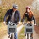 Dog Bicycle Basket, Expandable Soft Bicycle Transport Backpack with 4 Open Doors, 4 Mesh Windows for Small Dog Cat Puppy - Grey Dog Bicycle Basket, Expandable Soft Bicycle Transport Backpack with 4 Open Doors, 4 Mesh Windows for Small Dog Cat Puppy - Grey