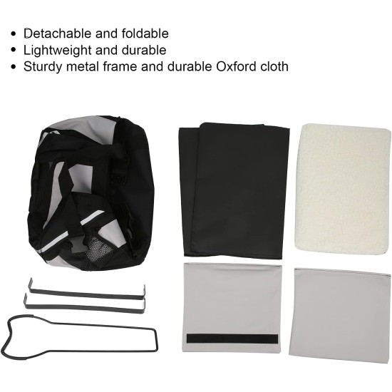 Dog Bicycle Basket, Removable Bicycle Basket, Durable Dog Bicycle Bag for Small, Medium Dogs Dog Bicycle Basket, Removable Bicycle Basket, Durable Dog Bicycle Bag for Small, Medium Dogs