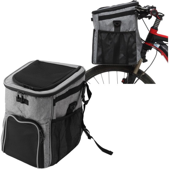 Dog Bicycle Basket, Waterproof Dog Bicycle Basket Backpack, Breathable and Removable Dog Carrier, Spacious and Comfortable Bicycle Basket for Outdoor Activities (Pink Camo) Dog Bicycle Basket, Waterproof Dog Bicycle Basket Backpack, Breathable and Removable Dog Carrier, Spacious and Comfortable Bicycle Basket for Outdoor Activities (Pink Camo)