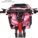 Dog Bicycle Basket, Waterproof Dog Bicycle Basket Backpack, Breathable and Removable Dog Carrier, Spacious and Comfortable Bicycle Basket for Outdoor Activities (Pink Camo)