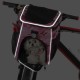 Dog Bicycle Basket, Waterproof Dog Bicycle Basket Backpack, Breathable and Removable Dog Carrier, Spacious and Comfortable Bicycle Basket for Outdoor Activities (Pink Camo)