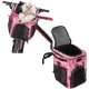 Dog Bicycle Basket, Waterproof Dog Bicycle Basket Backpack, Breathable and Removable Dog Carrier, Spacious and Comfortable Bicycle Basket for Outdoor Activities (Pink Camo)