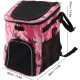 Dog Bicycle Basket, Waterproof Dog Bicycle Basket Backpack, Breathable and Removable Dog Carrier, Spacious and Comfortable Bicycle Basket for Outdoor Activities (Pink Camo)