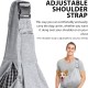 Dog Carrier, Adjustable Shoulder Strap, Sling Dog, Pet Dog Bag for Pets, Small Dog, Cat, Trips Carrying Capacity up to 7.5 kg (Grey) Dog Carrier, Adjustable Shoulder Strap, Sling Dog, Pet Dog Bag for Pets, Small Dog, Cat, Trips Carrying Capacity up to 7.5 kg (Grey)