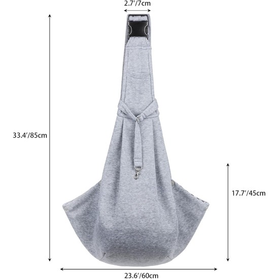 Dog Carrier Bag Adjustable Shoulder Strap Sling Dog Shoulder Bag for Pets Small Dog Cat Dog Bag for Outdoor and Excursions Carrying Capacity up to 7.5 kg, Black Dog Carrier Bag Adjustable Shoulder Strap Sling Dog Shoulder Bag for Pets Small Dog Cat Dog Bag for Outdoor and Excursions Carrying Capacity up to 7.5 kg, Black