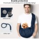 Dog Carrier Bag Adjustable Shoulder Strap Sling Dog Shoulder Bag for Pets Small Dog Cat Dog Bag for Outdoor and Excursions Carrying Capacity up to 7.5 kg, Black