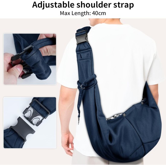 Dog Carrier Bag Adjustable Shoulder Strap Sling Dog Shoulder Bag for Pets Small Dog Cat Dog Bag for Outdoor and Excursions Carrying Capacity up to 7.5 kg, Black Dog Carrier Bag Adjustable Shoulder Strap Sling Dog Shoulder Bag for Pets Small Dog Cat Dog Bag for Outdoor and Excursions Carrying Capacity up to 7.5 kg, Black