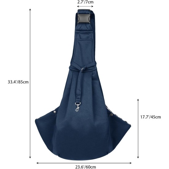 Dog Carrier Bag Adjustable Shoulder Strap Sling Dog Shoulder Bag for Pets Small Dog Cat Dog Bag for Outdoor and Excursions Carrying Capacity up to 7.5 kg, Black Dog Carrier Bag Adjustable Shoulder Strap Sling Dog Shoulder Bag for Pets Small Dog Cat Dog Bag for Outdoor and Excursions Carrying Capacity up to 7.5 kg, Black