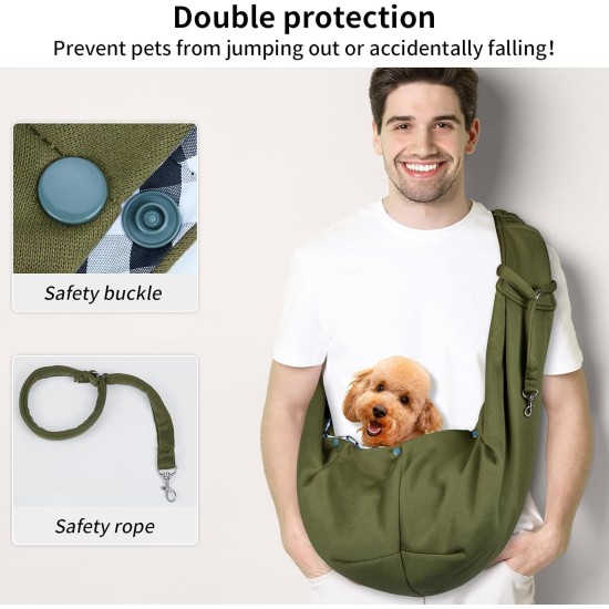 Dog Carrier Bag Adjustable Shoulder Strap Sling Dog Shoulder Bag for Pets Small Dog Cat Dog Bag for Outdoor and Excursions Carrying Capacity up to 7.5 kg, Black Dog Carrier Bag Adjustable Shoulder Strap Sling Dog Shoulder Bag for Pets Small Dog Cat Dog Bag for Outdoor and Excursions Carrying Capacity up to 7.5 kg, Black