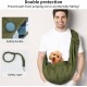 Dog Carrier Bag Adjustable Shoulder Strap Sling Dog Shoulder Bag for Pets Small Dog Cat Dog Bag for Outdoor and Excursions Carrying Capacity up to 7.5 kg, Black